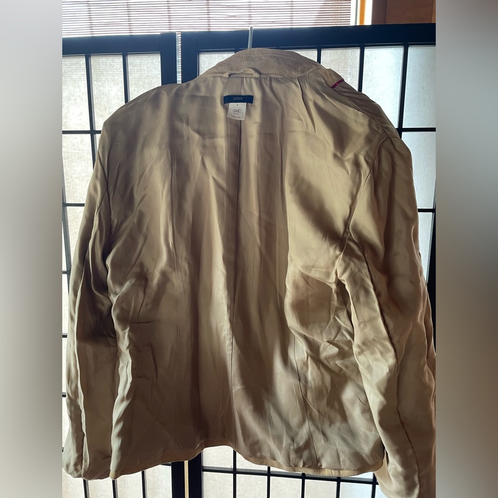 Women’s suede J Crew jacket size L!